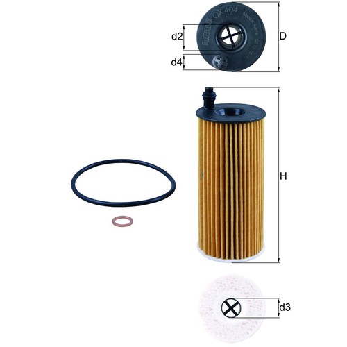 ölfilter mahle 404d für - Ölfilter,